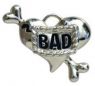"Bad" Heart and Bone Charm